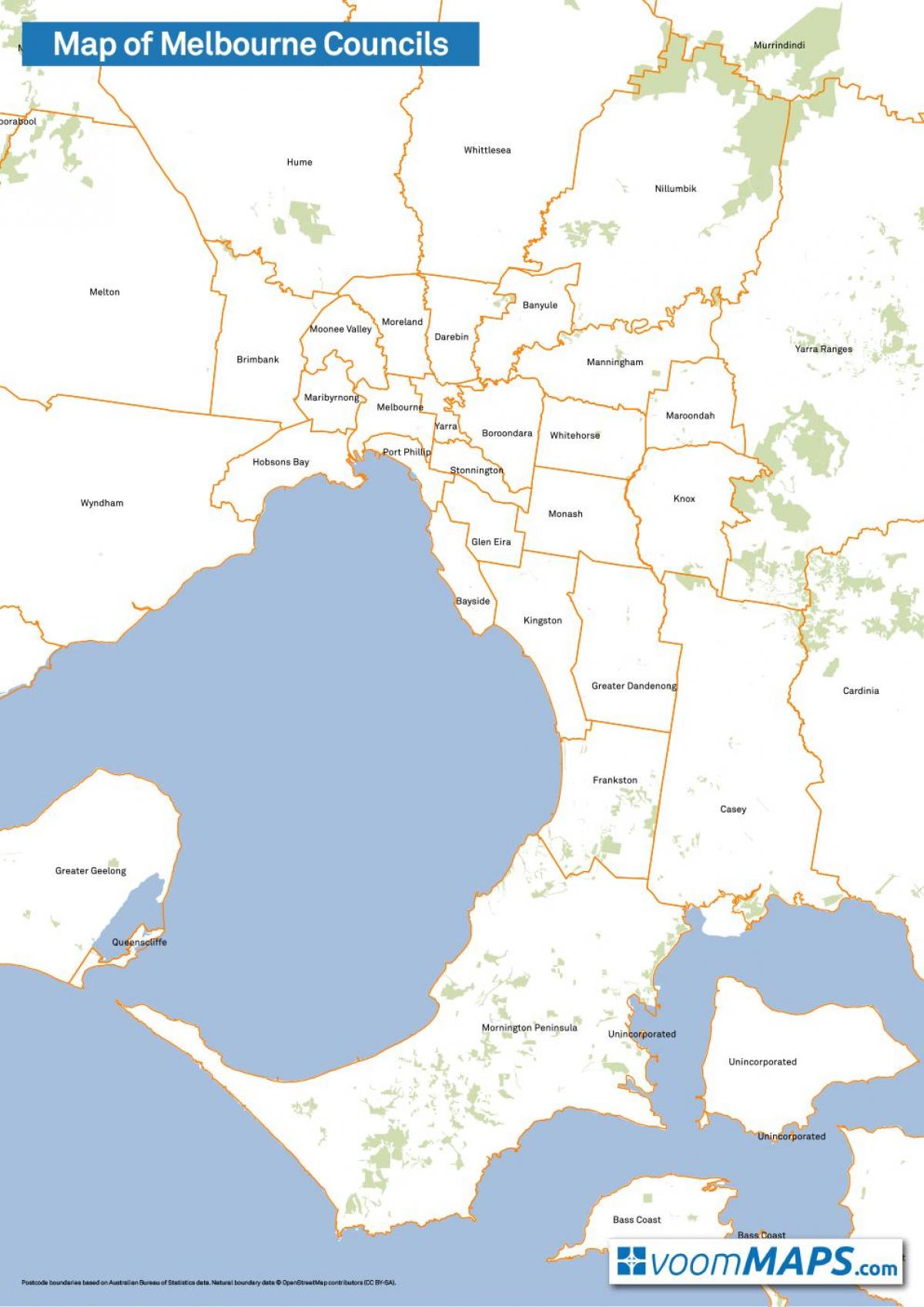 la carte de Melbourne conseils