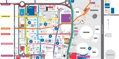 Carte de l'université Monash
