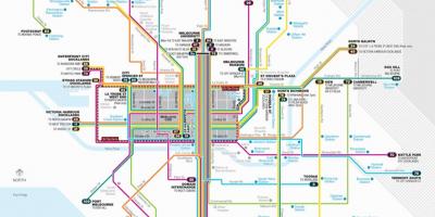 Melbourne tram la carte de l'itinéraire