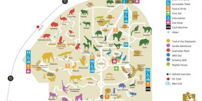 Carte de zoo de Melbourne