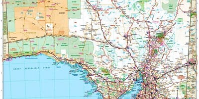 Carte de l'Australie du sud