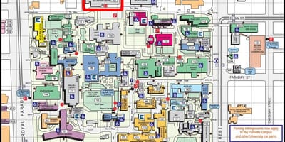 Carte de l'université de Melbourne