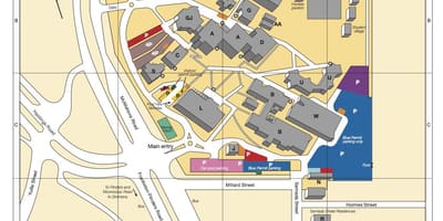 Carte du campus de l'université de Monash